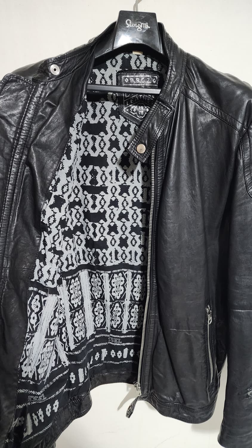 디젤(DIESEL) 레더 가죽 라이더 자켓 상품이미지4