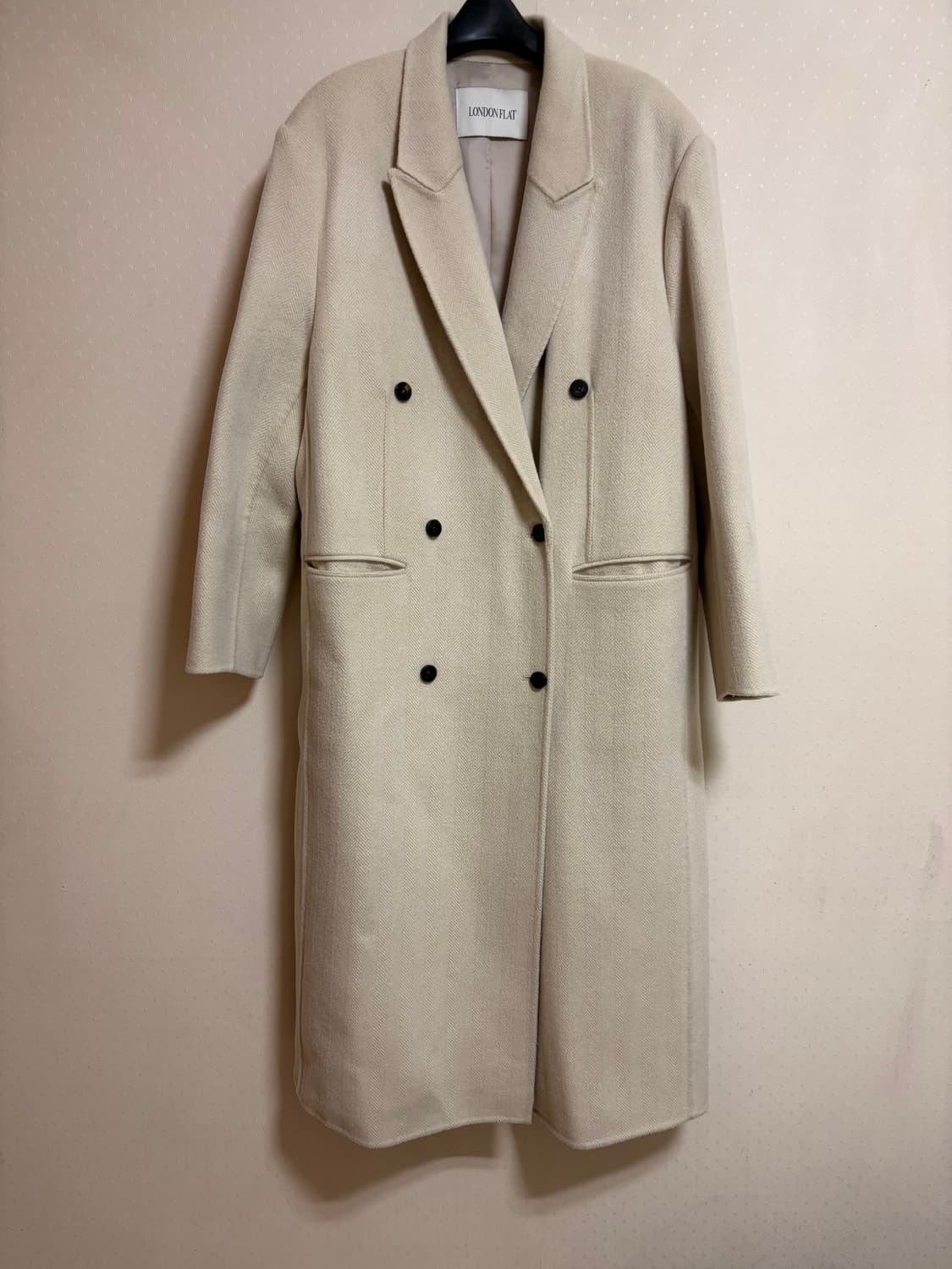 런던플랏 핸드메이드 코트 크림 상품이미지6