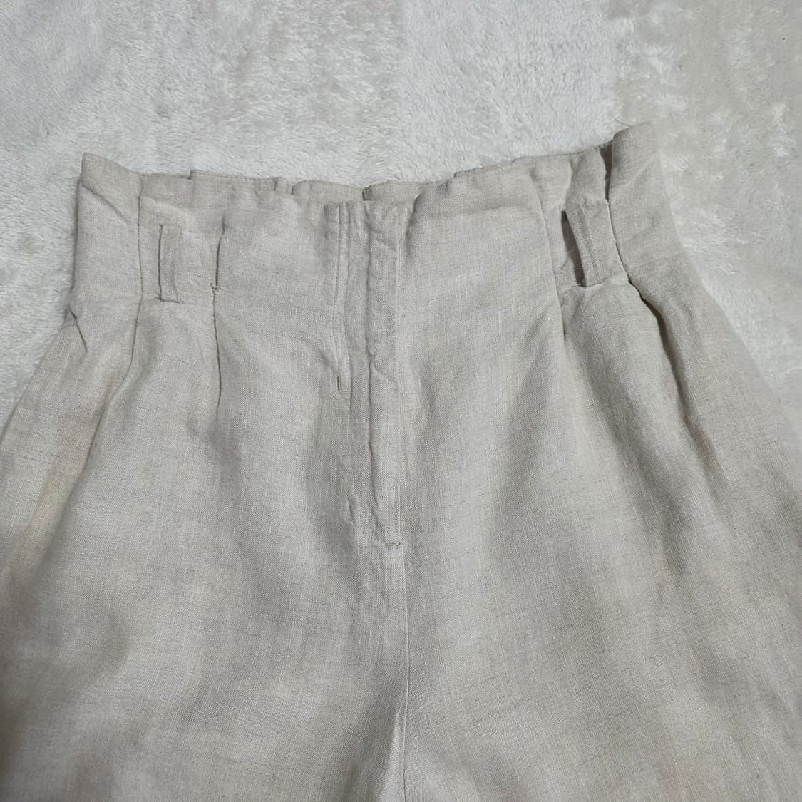 (S)여성 자라 린넨 와이드 팬츠  상품이미지2