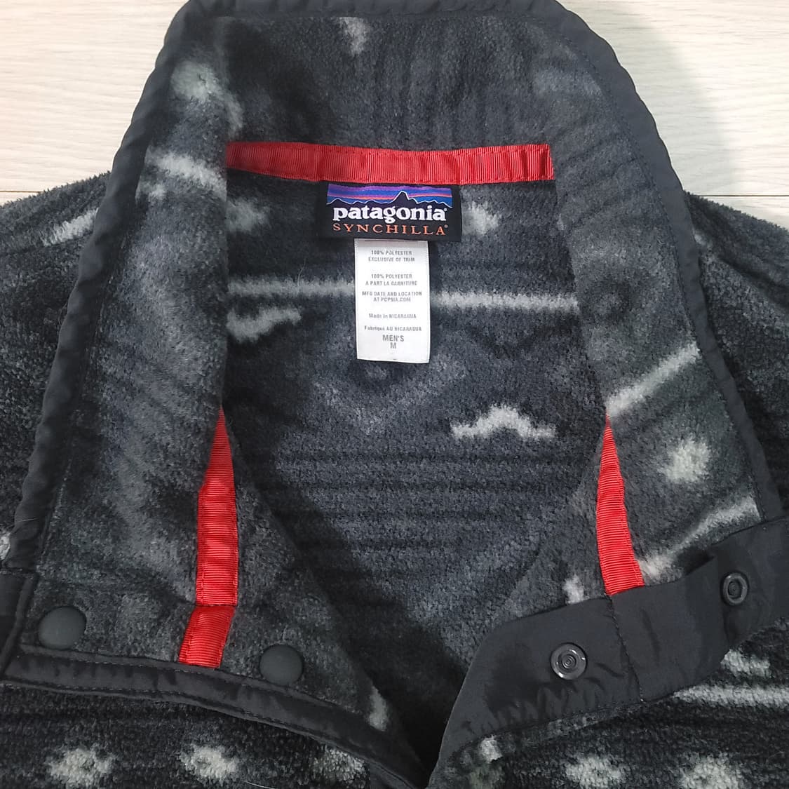 [M] <상태최상> 파타고니아 신칠라 라이트웨이트 아즈텍 블랙그레이 상품이미지4