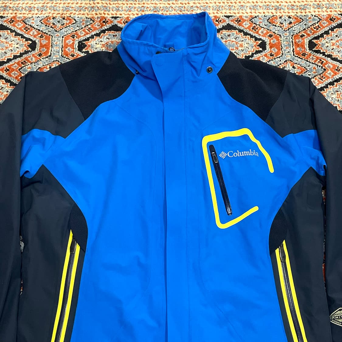 컬럼비아 블루 고어텍스 바람막이 점퍼 남성M 상품이미지2