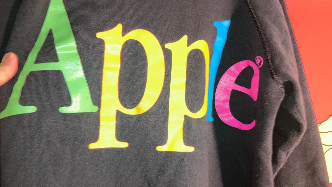빈티지 애플 스웻 90s usa made vintage apple 상품이미지4