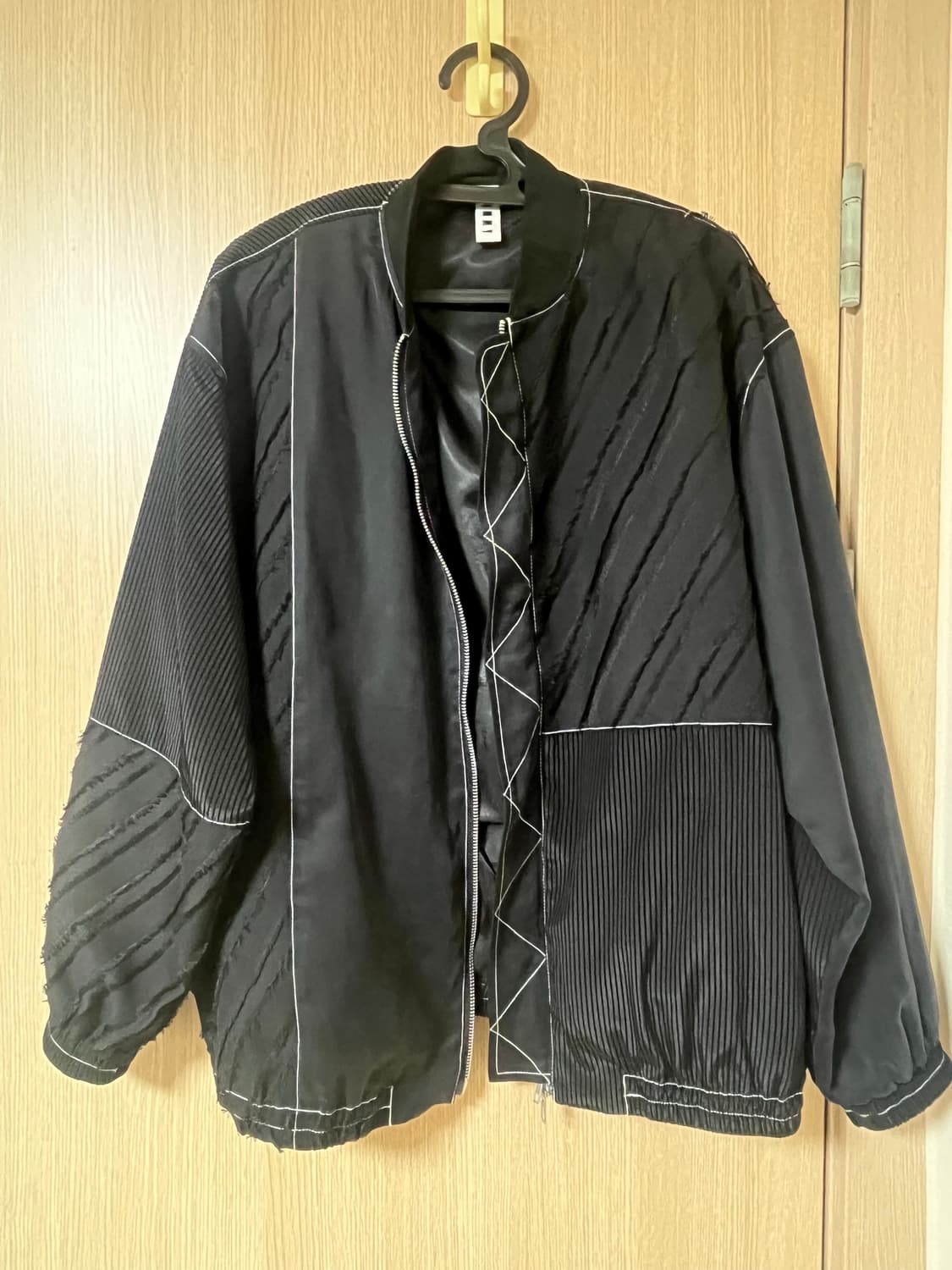 KIMMY 크래프트 봄버 재킷 블랙 상품이미지1