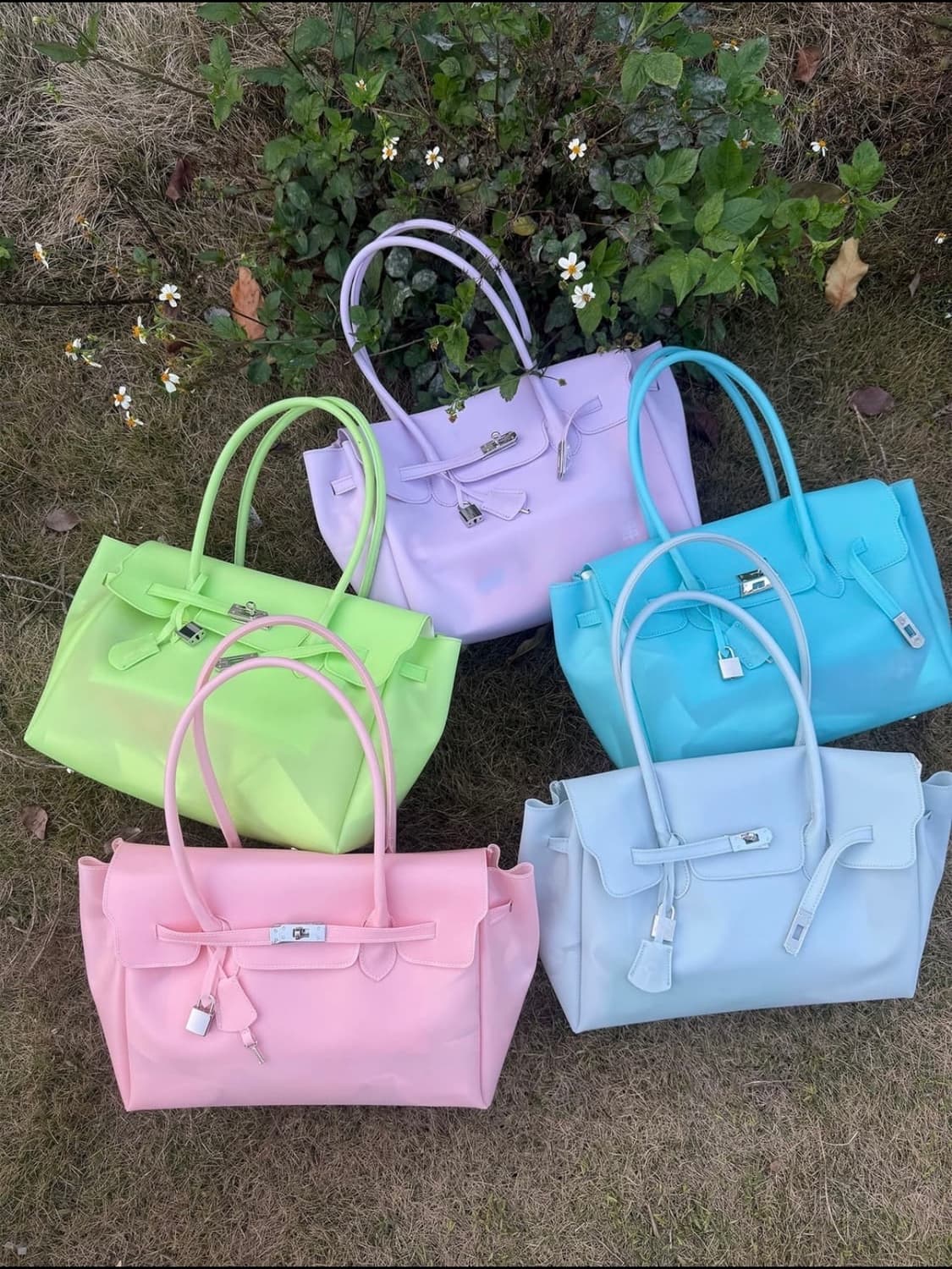 젤리버킨백/jelly firkin bag (neo green) 상품이미지2