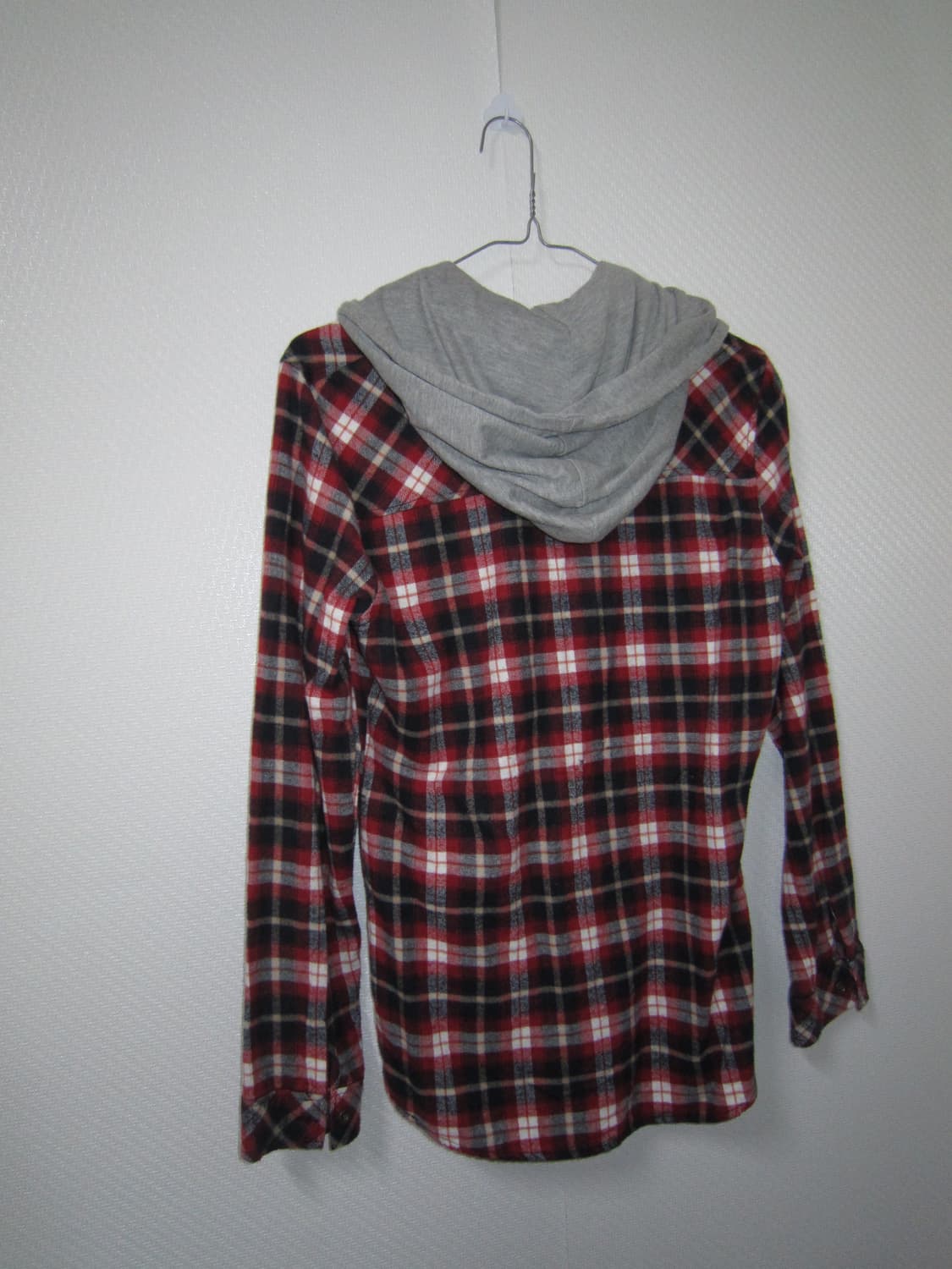 vintage check hood shirt 상품이미지2