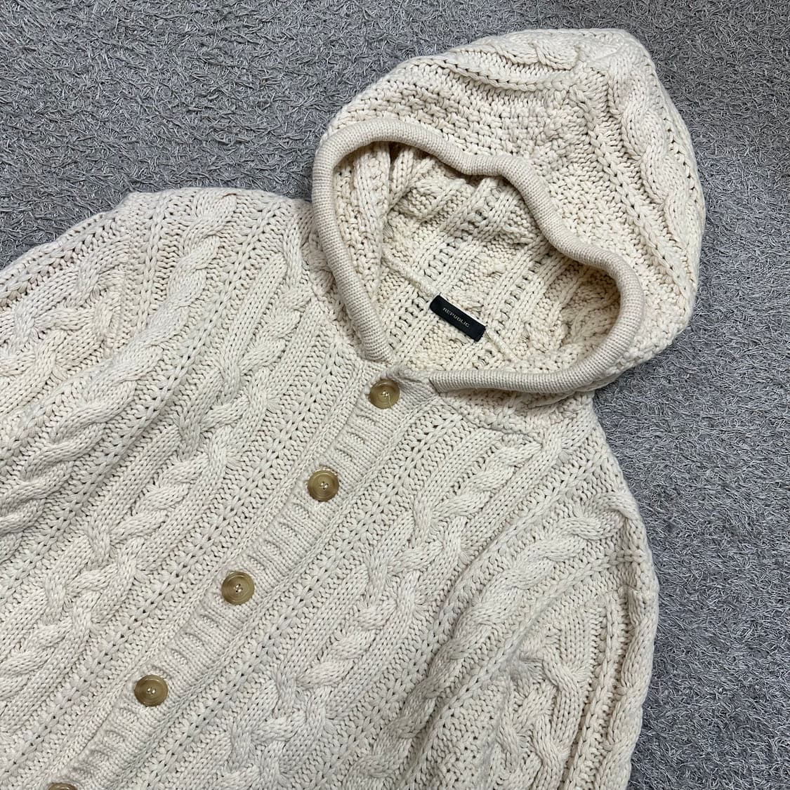 [95-100] 리퍼블릭 해비후드니트 상품이미지1