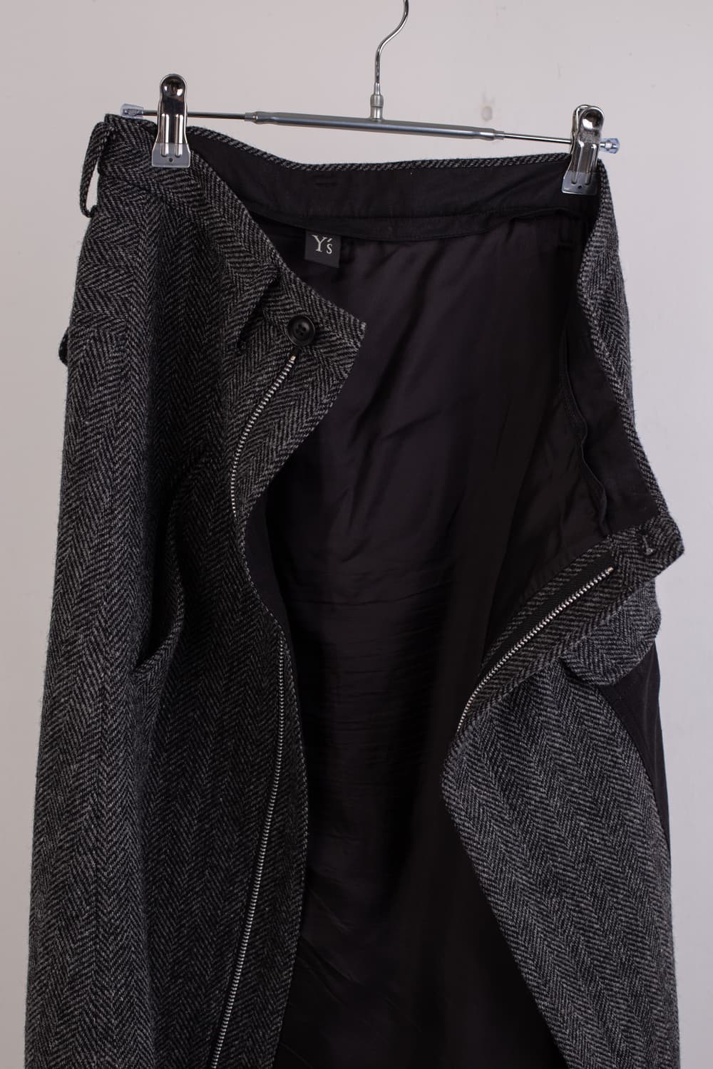 YOHJI YAMAMOTO Y'S ZIP SLIT LONG SKIRT 상품이미지7