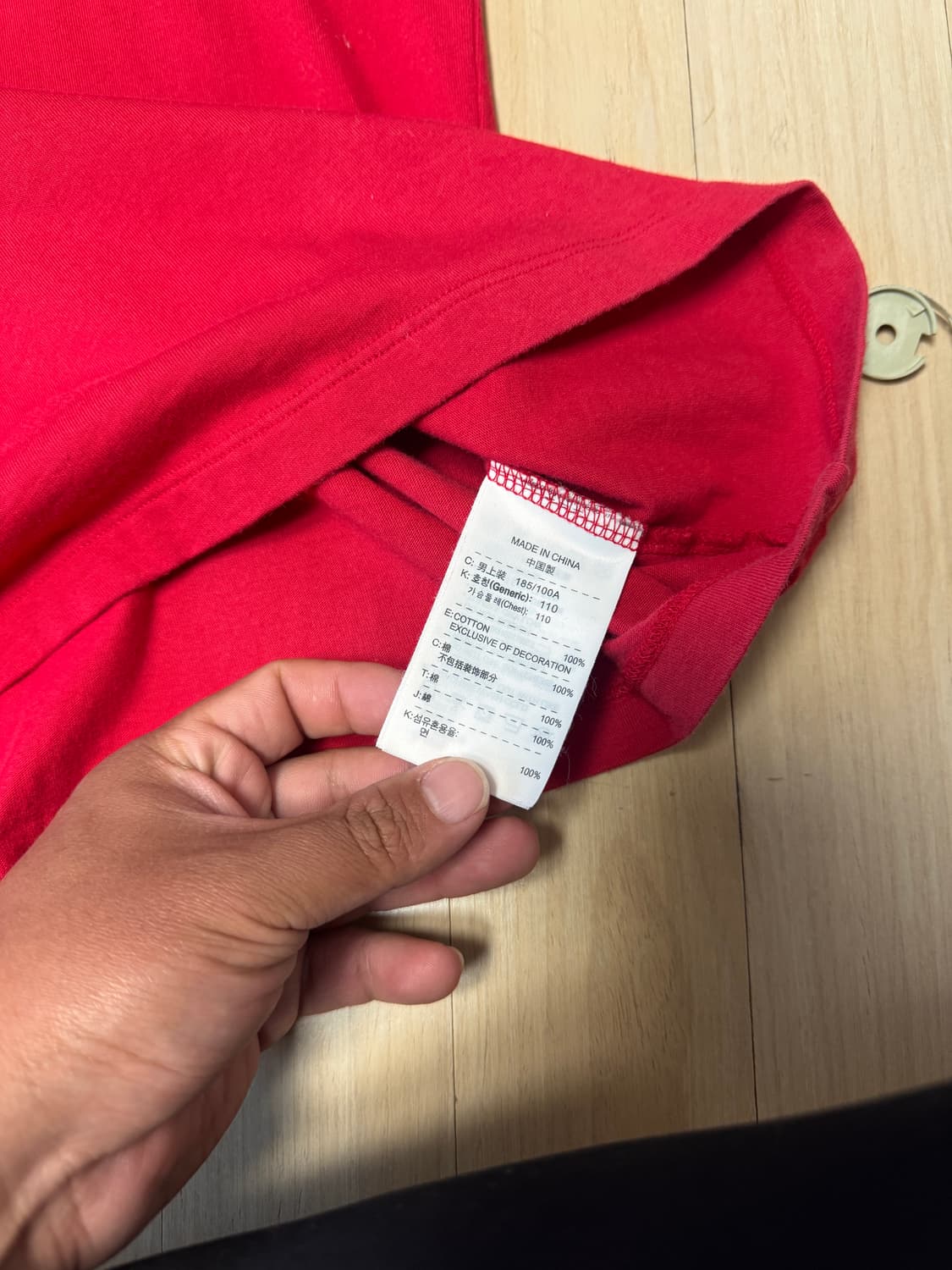 나이키 애슬래틱 레드 반팔티 실측 XL 사이즈 상품이미지5