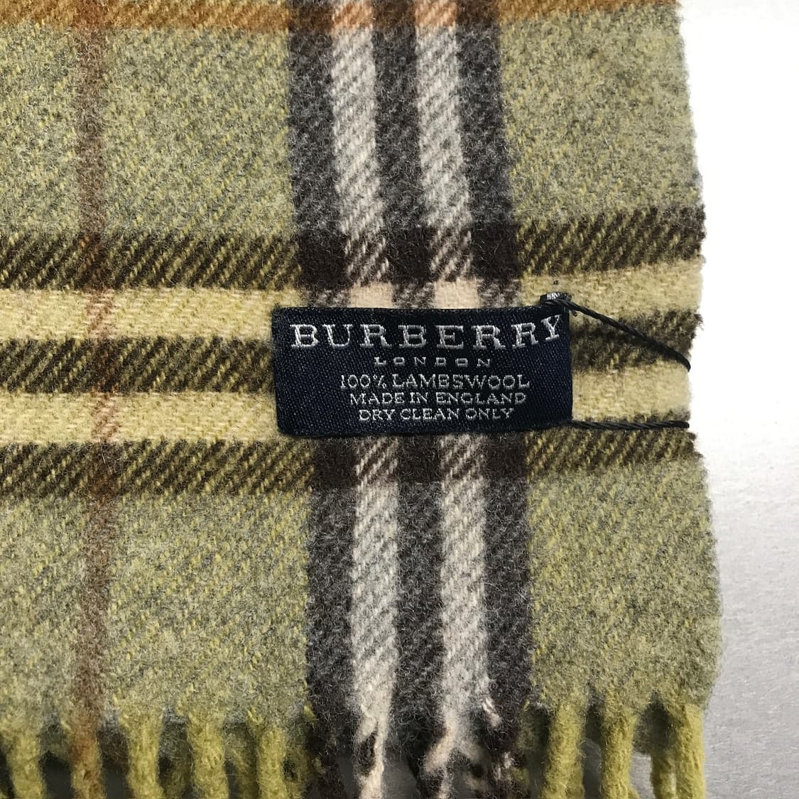 버버리 정품 램스울 머플러 그린 상품이미지4