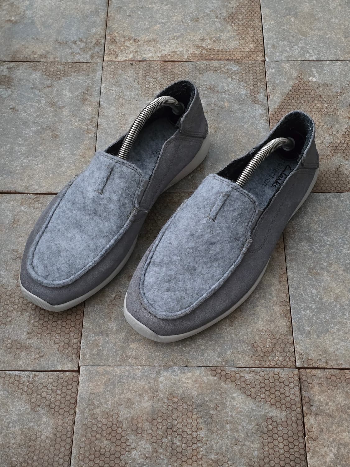 (250)클락스 고윈 스텝 울 슬립온 로퍼 상품이미지1