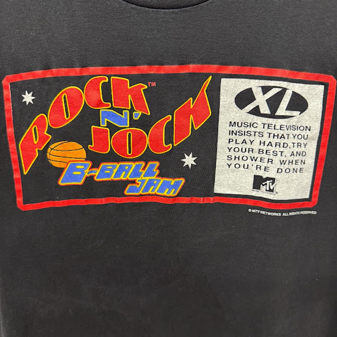 1991 빈티지 싱글 스티치 Rock N Jock 티셔츠 상품이미지3