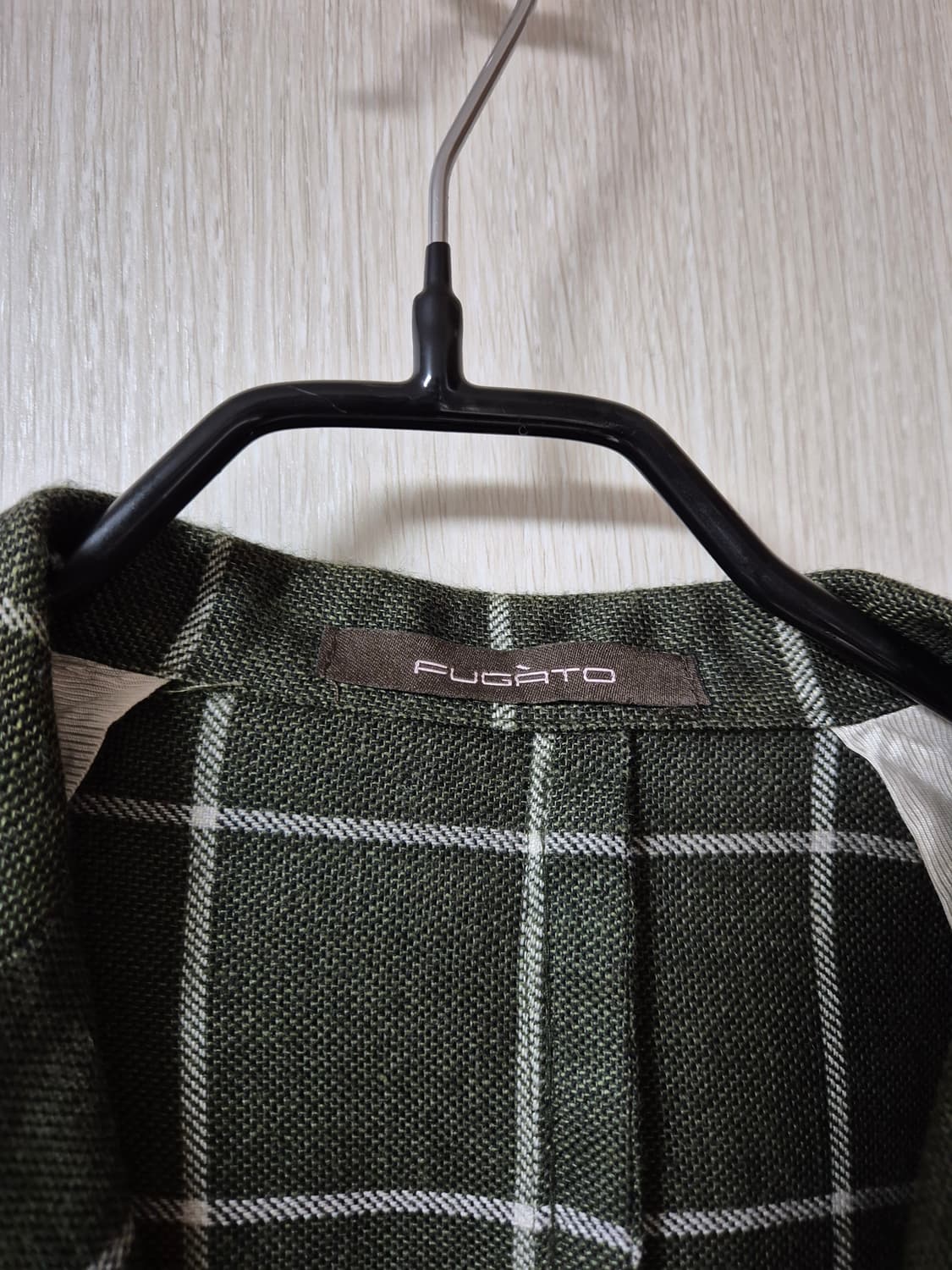 안토니오 푸가토 테일러드 린넨 자켓 체크자켓 상품이미지5