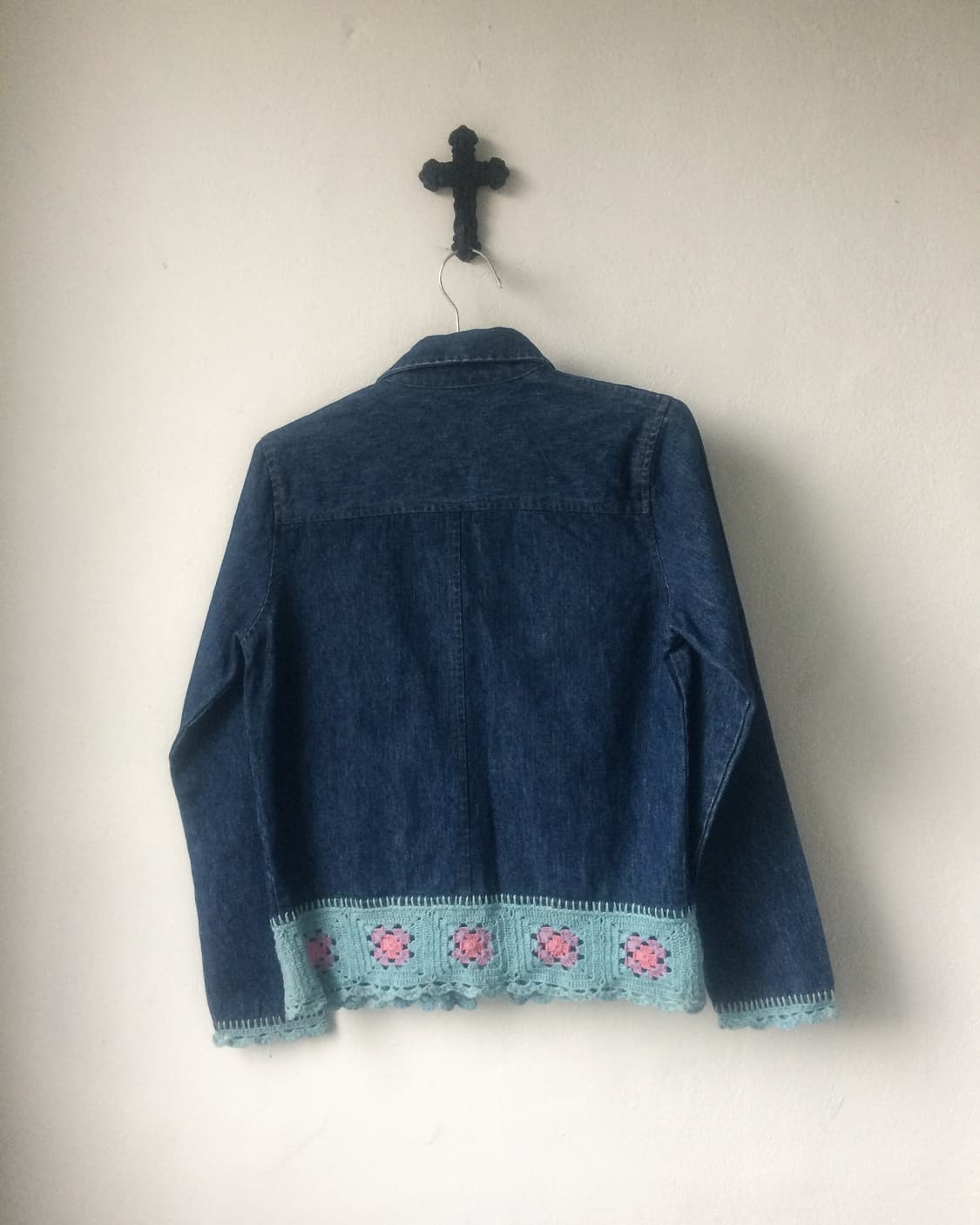 Crochet layered denim jacket 상품이미지3