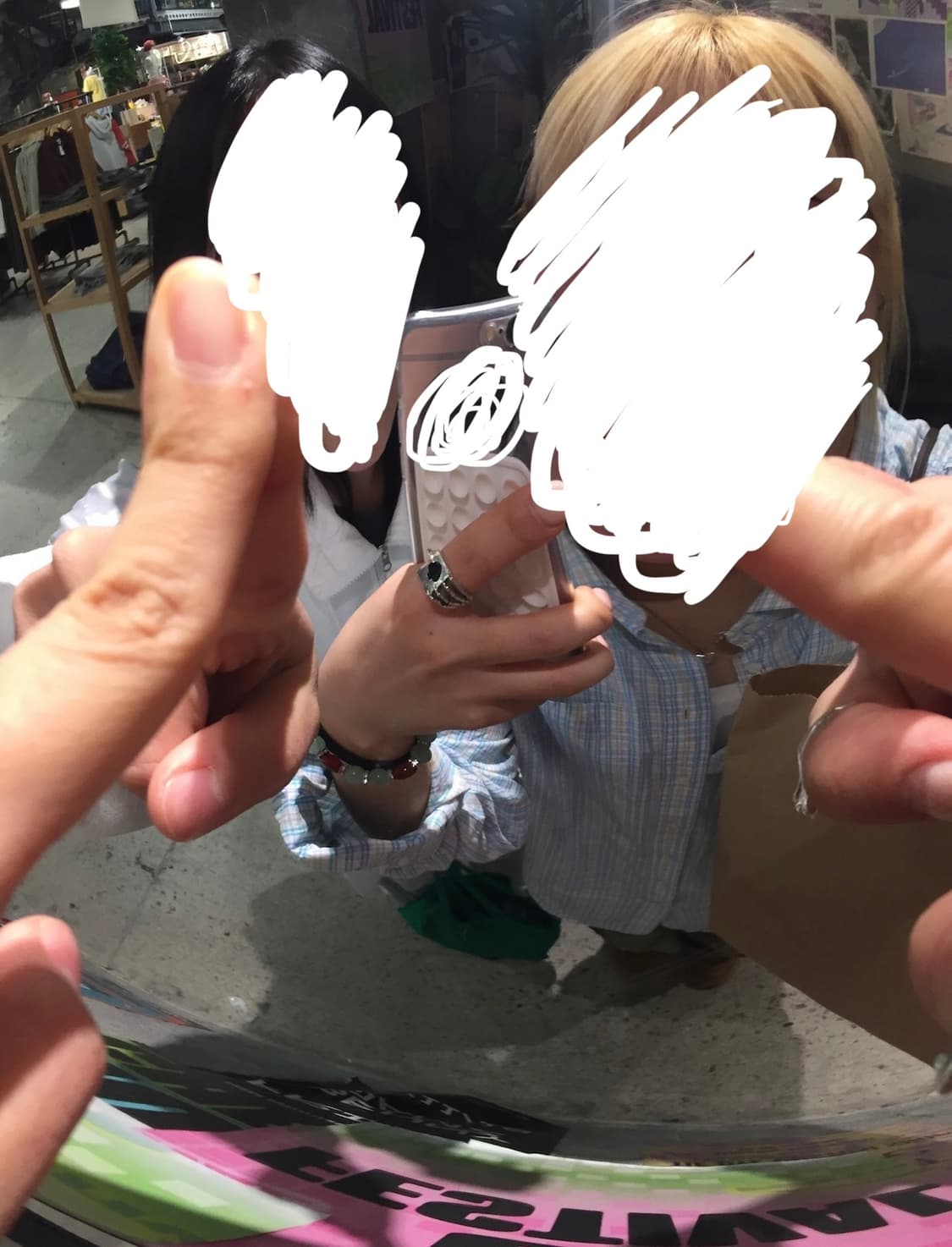 빈티지 너드 블루 체크 패턴 셔츠 상품이미지5