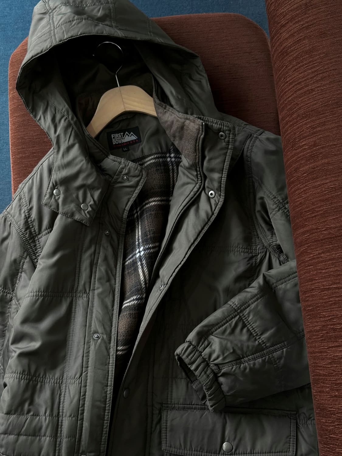 Quilted utility hood parka 상품이미지1