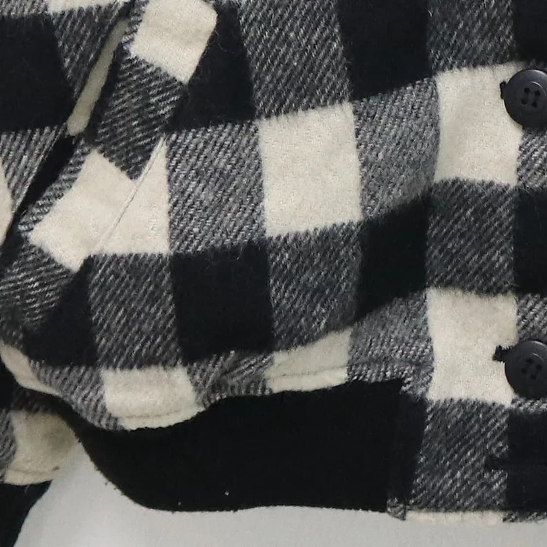 고방 체크 울 혼방 점퍼 61030 상품이미지6