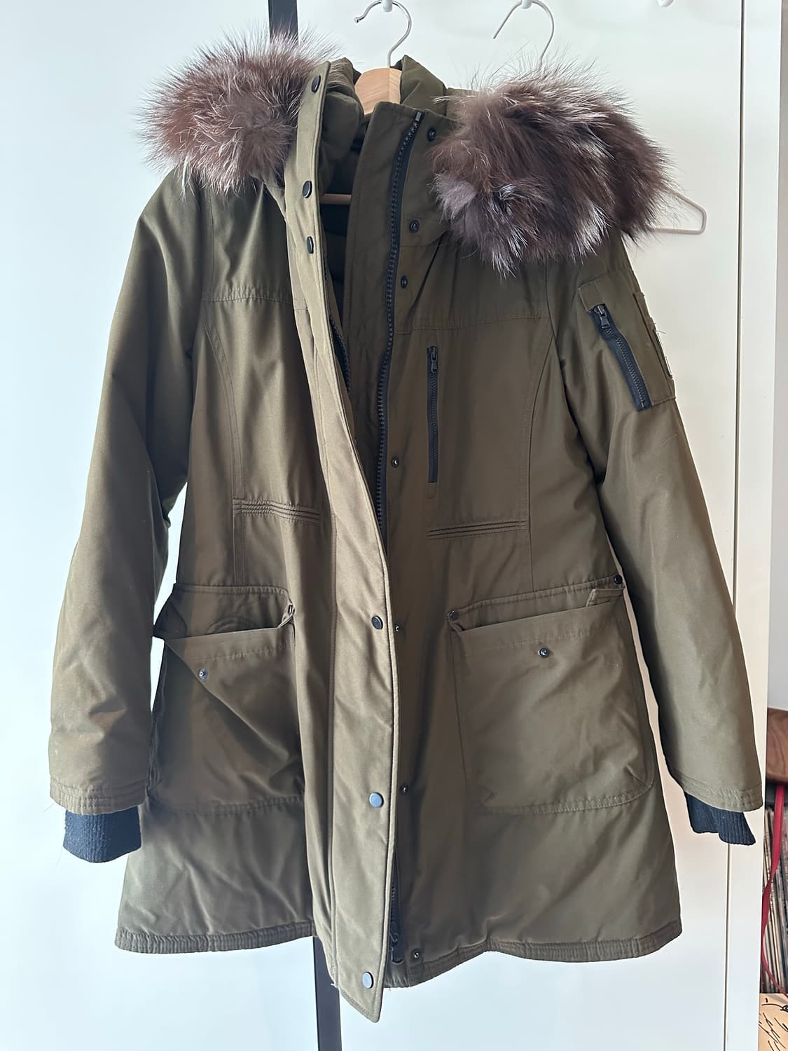 EGOIST 카키 퍼 패딩 66 상품이미지1