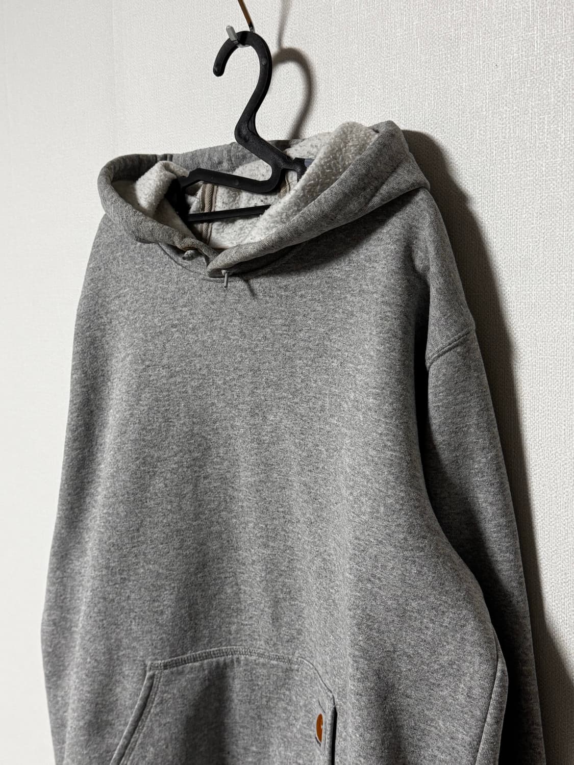 칼하트 오리지날핏 기모 오버핏 그레이 후드티 상품이미지1
