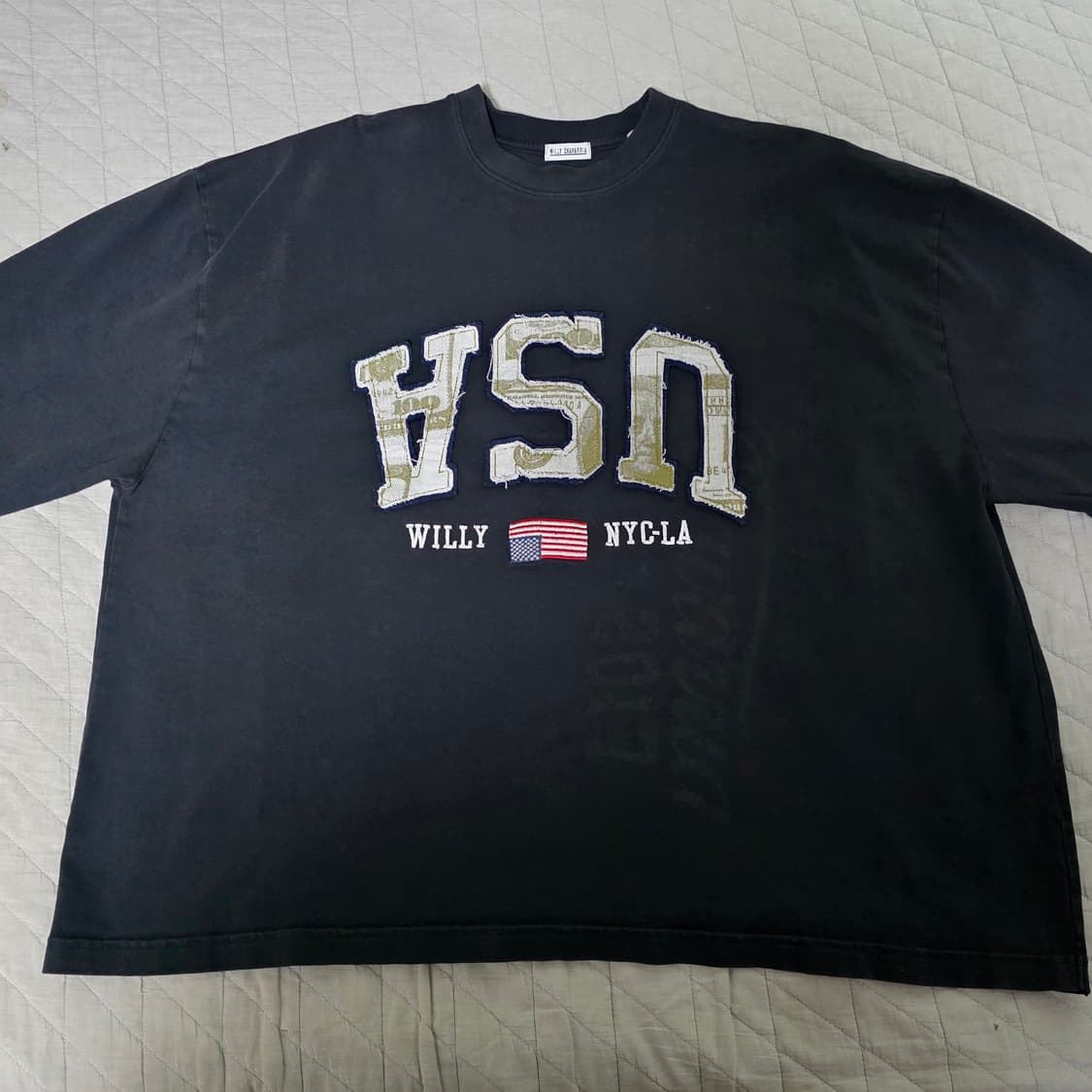 [M]윌리차바리아 Willy Chavarria USA 버팔로 티셔츠 블랙 상품이미지1