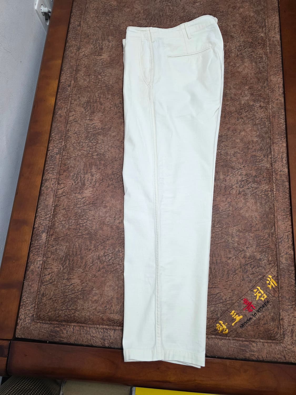 무신사스탠다드 백 사틴 오피서 팬츠 크림 36 상품이미지6