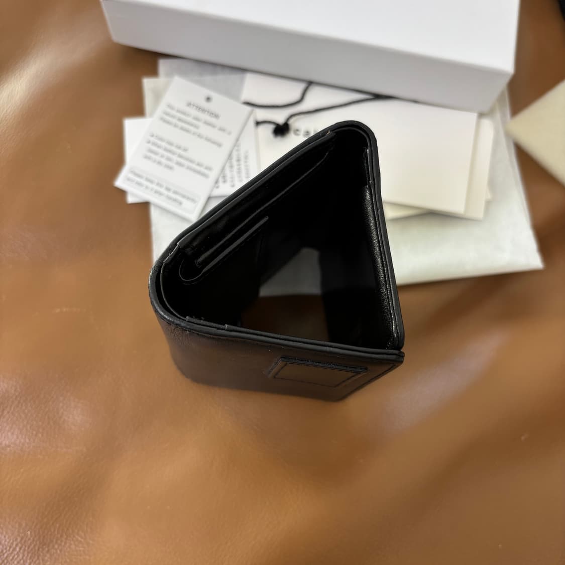 PORTER SACAI 포터 사카이 레더 월렛 지갑 블랙 상품이미지7