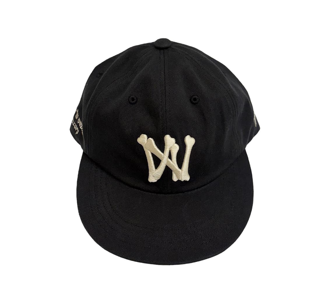 아오이로 6 패널 본 A/N 캡 블랙 볼캡 모자 상품이미지1