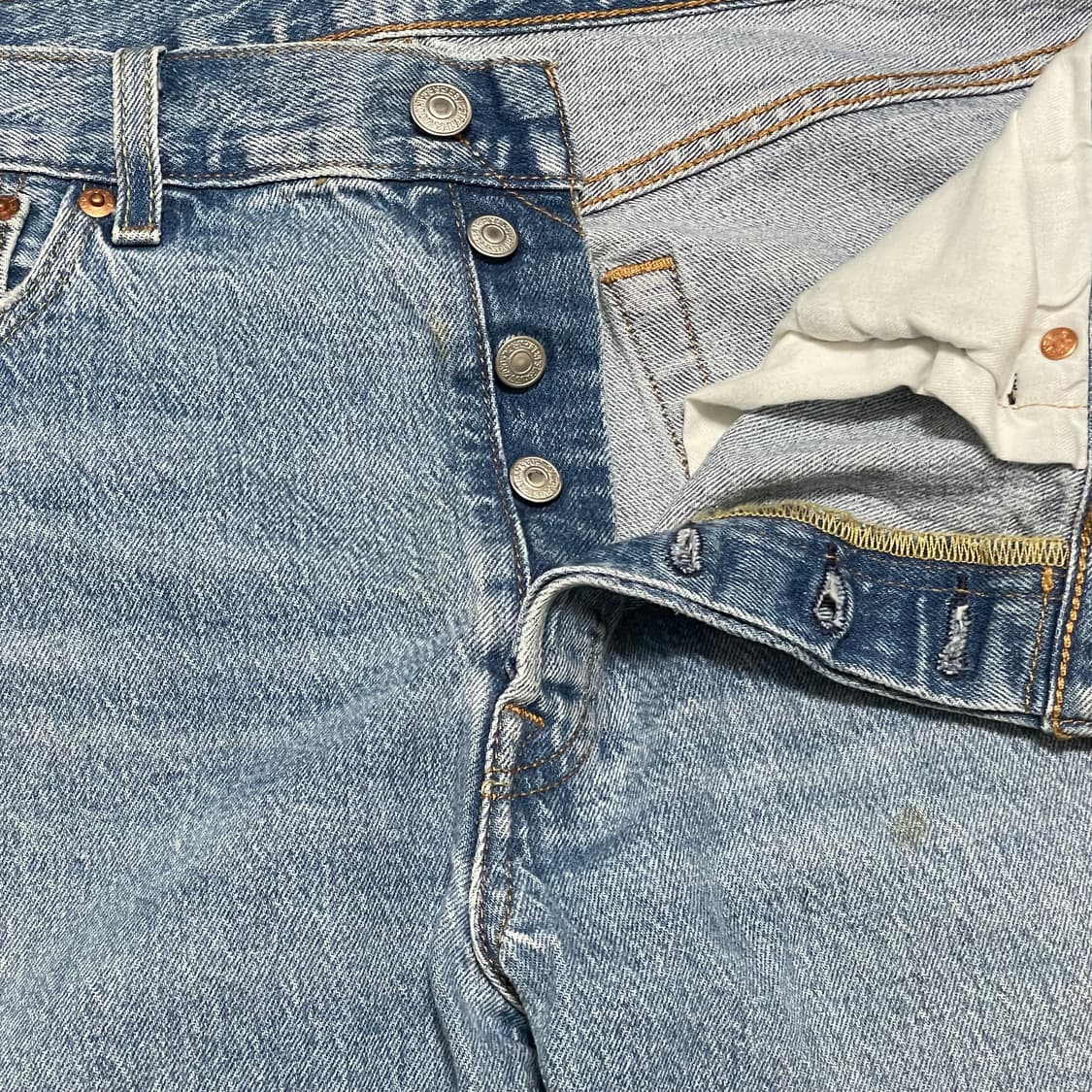 [36] 리바이스 501 빈티지 청바지 연청 데님팬츠 상품이미지4