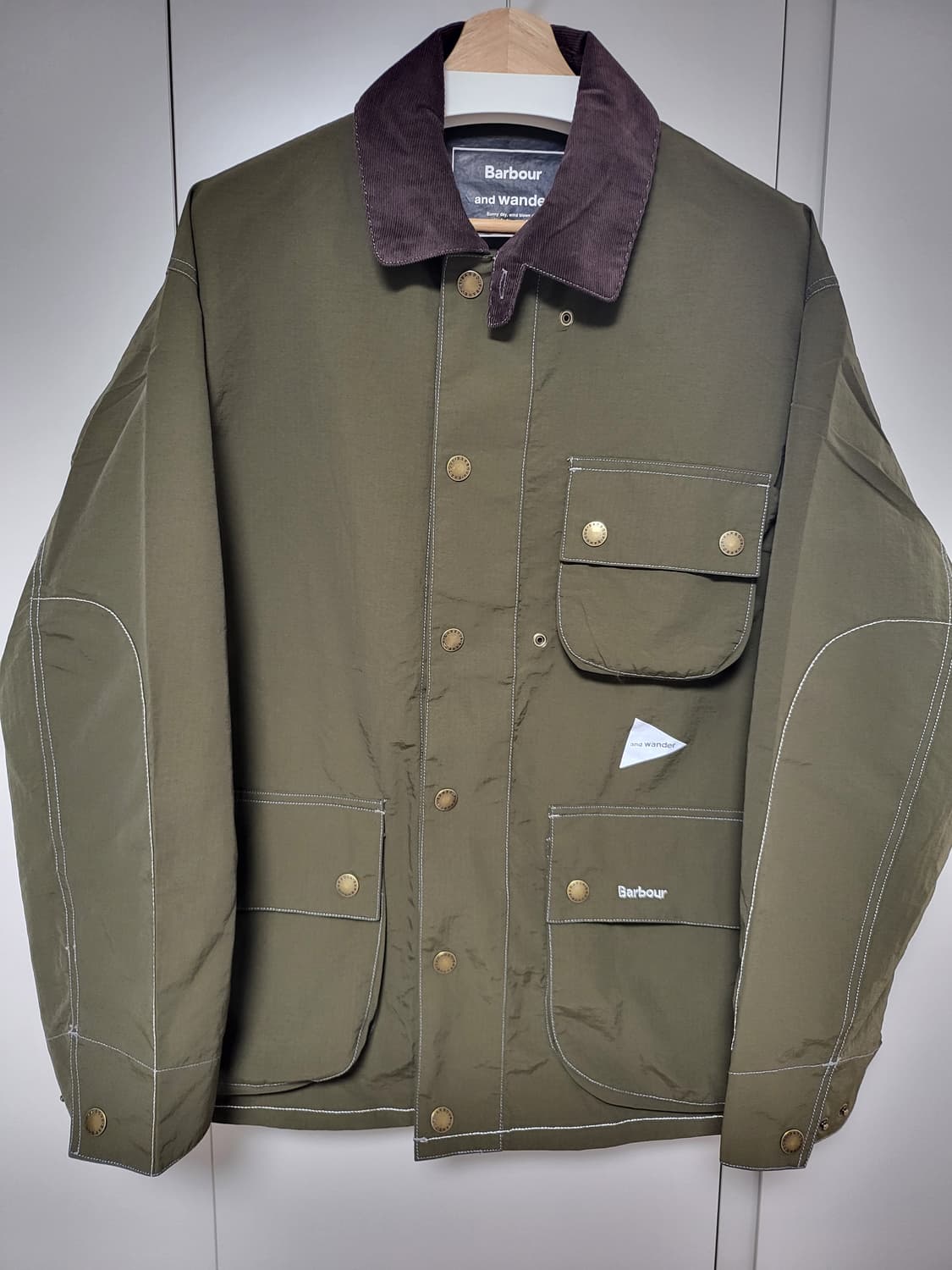 앤드원더 바버 피버 자켓 올리브 Barbour and wander 상품이미지1