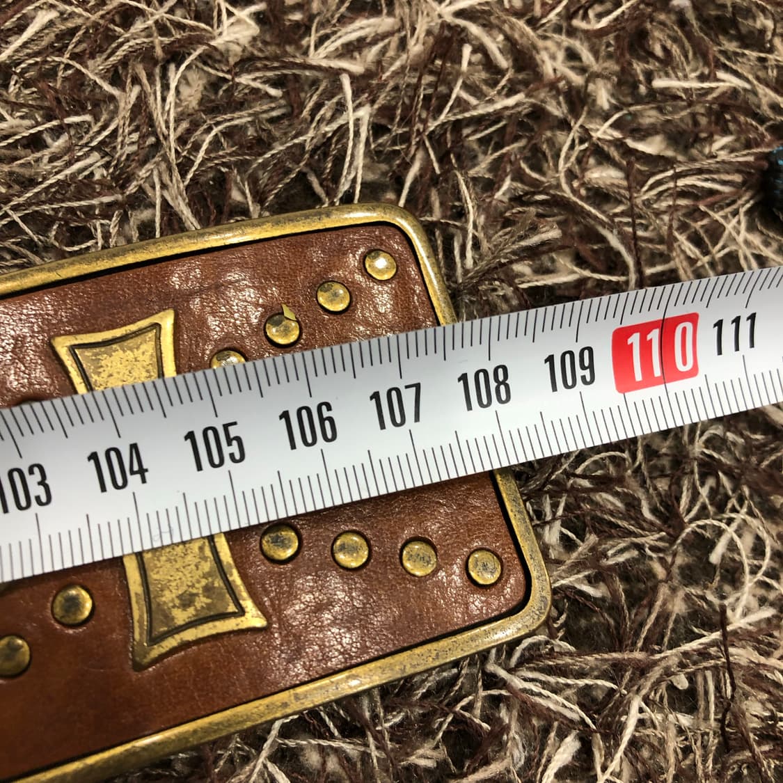 빈티지 웨스턴 버클 레더 벨트 상품이미지5