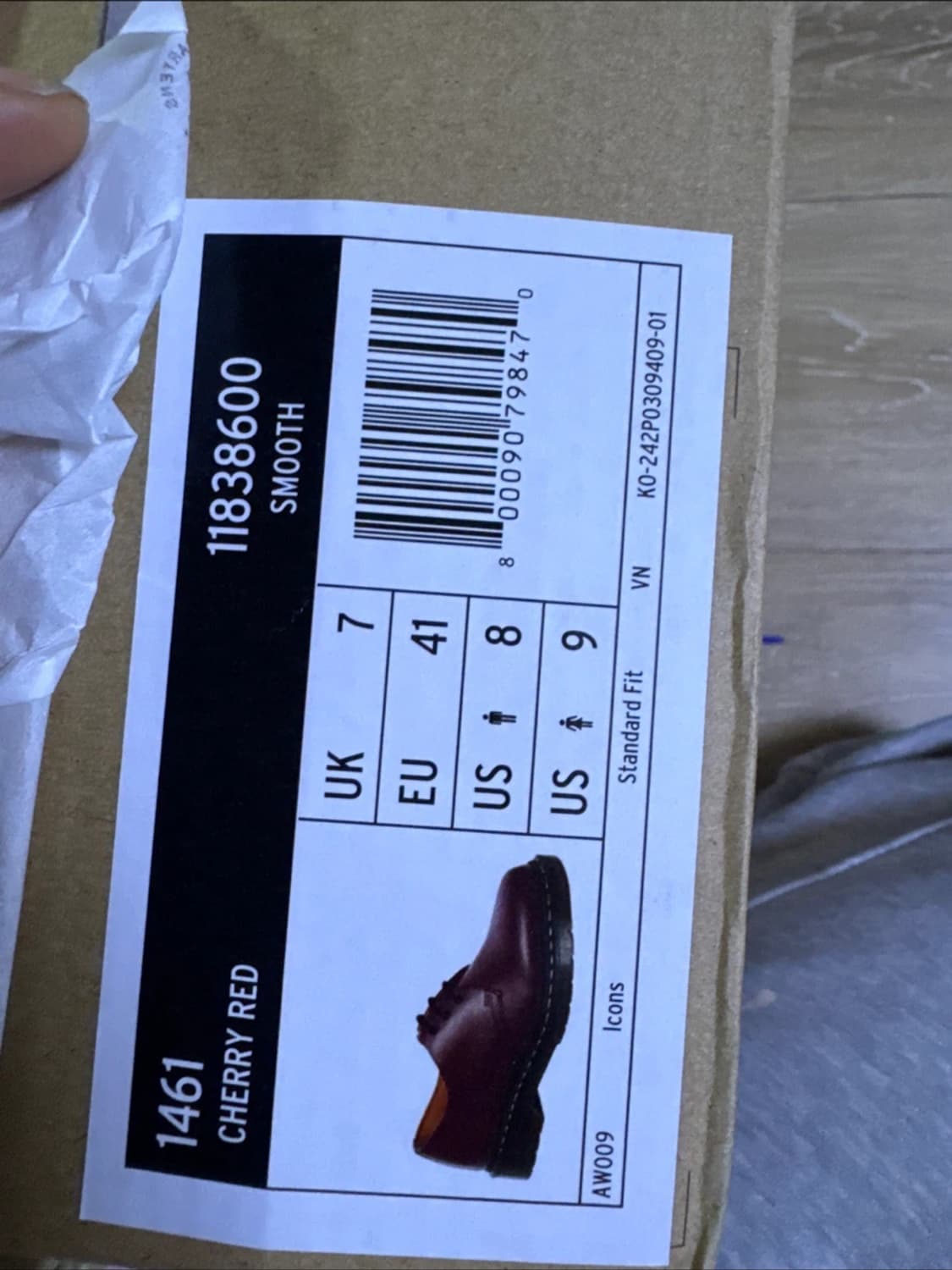 닥터마틴 체리레드 uk7 (260-265) 상품이미지6