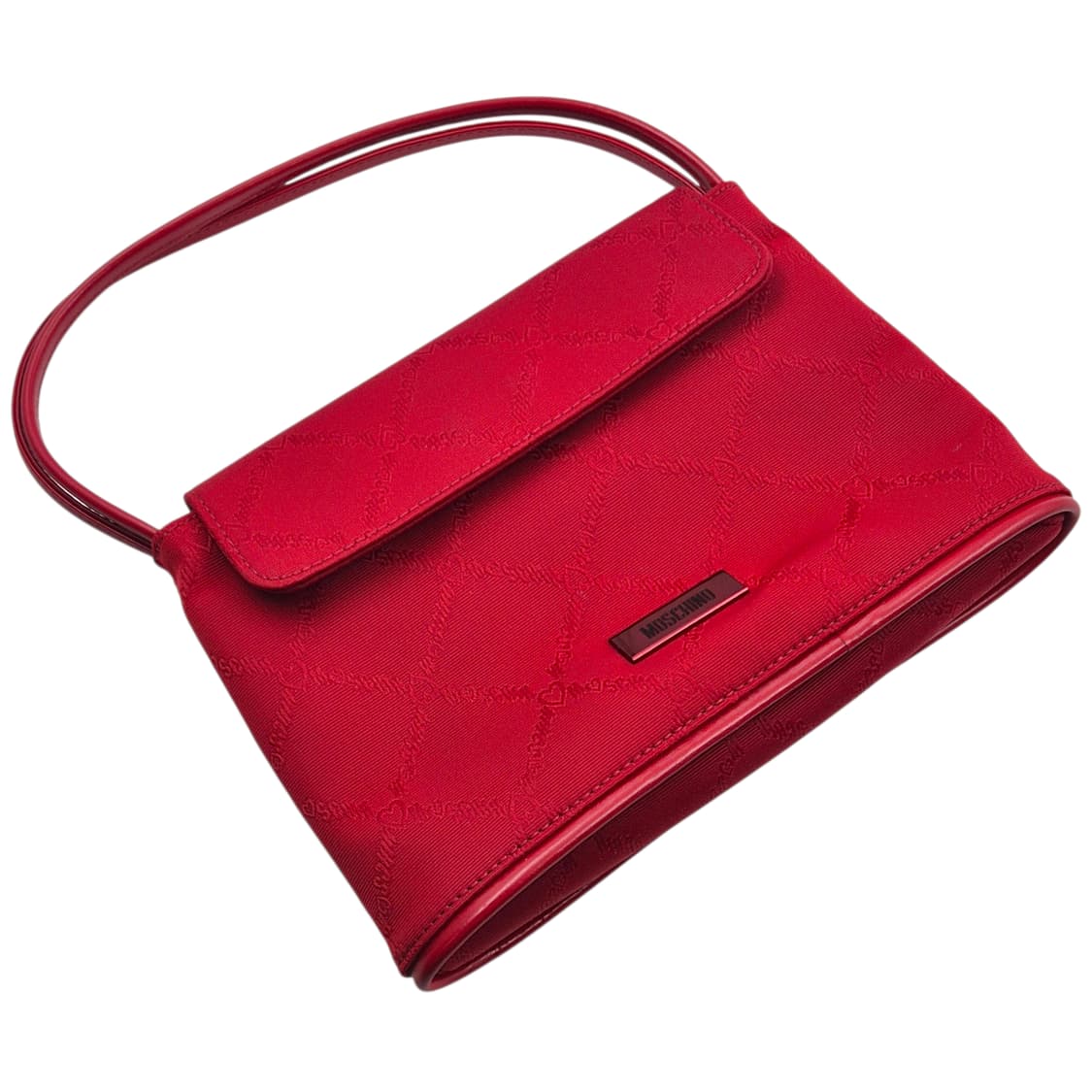 00s 러브 모스키노 나일론 레더 하트 핸드백 상품이미지2