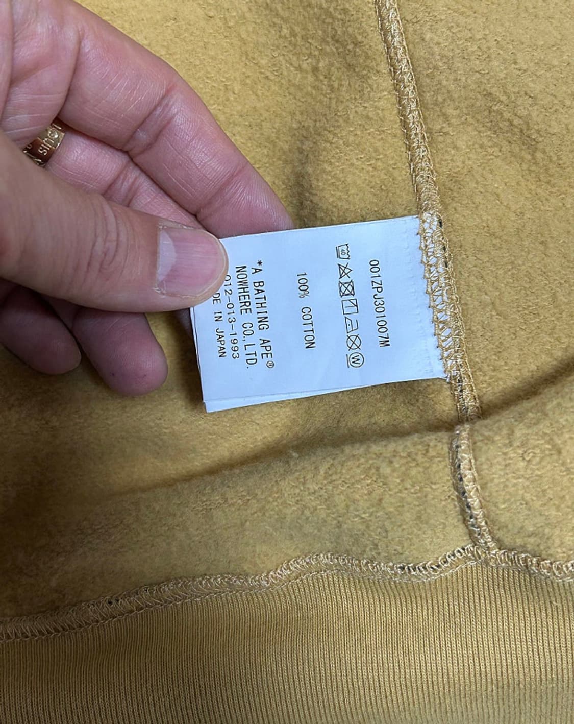 베이프 황계 후드집업 / L 상품이미지5