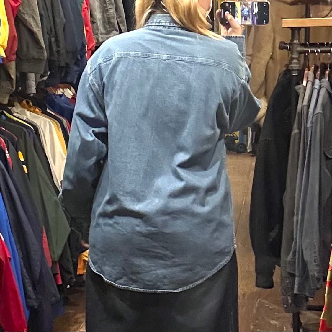 [HI] 칼하트 긴팔 데님셔츠 블루 상품이미지5