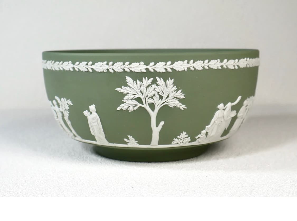 [영국엔틱] 웨지우드 제스퍼웨어 세이지그린 라지 서빙볼 장식소품 상품이미지3