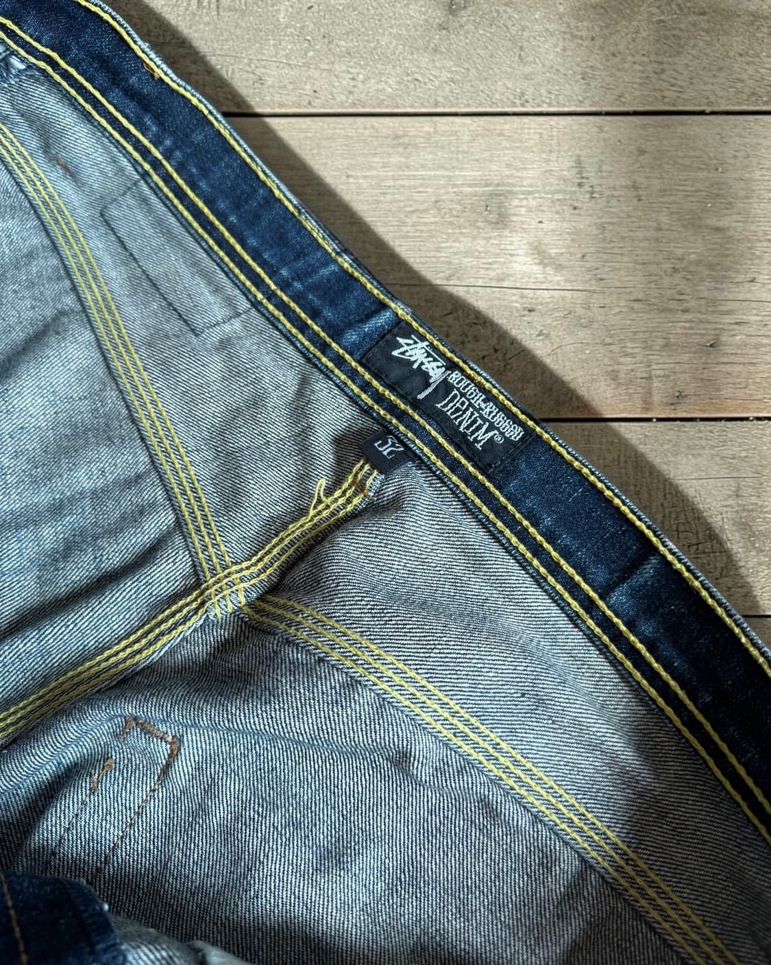 [올드 스투시] 00's 러프 앤 러기드 빅 로고 데님 팬츠 상품이미지5