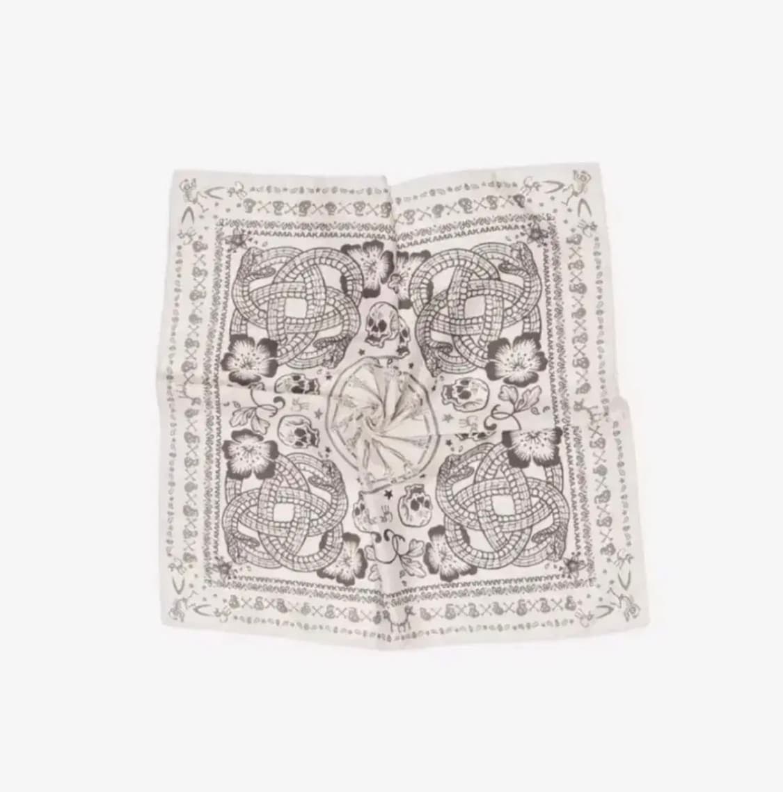 미개봉) 아캄 skull printed scarf 아이보리 상품이미지1