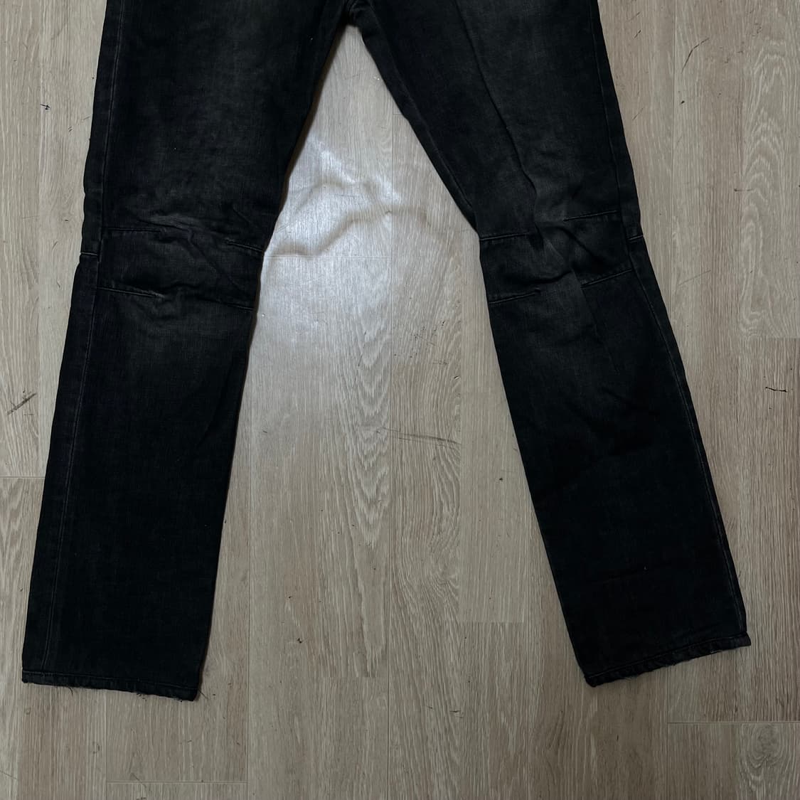 효지 HOYJ 흑청 바이커진 데님 팬츠 46사이즈 상품이미지7