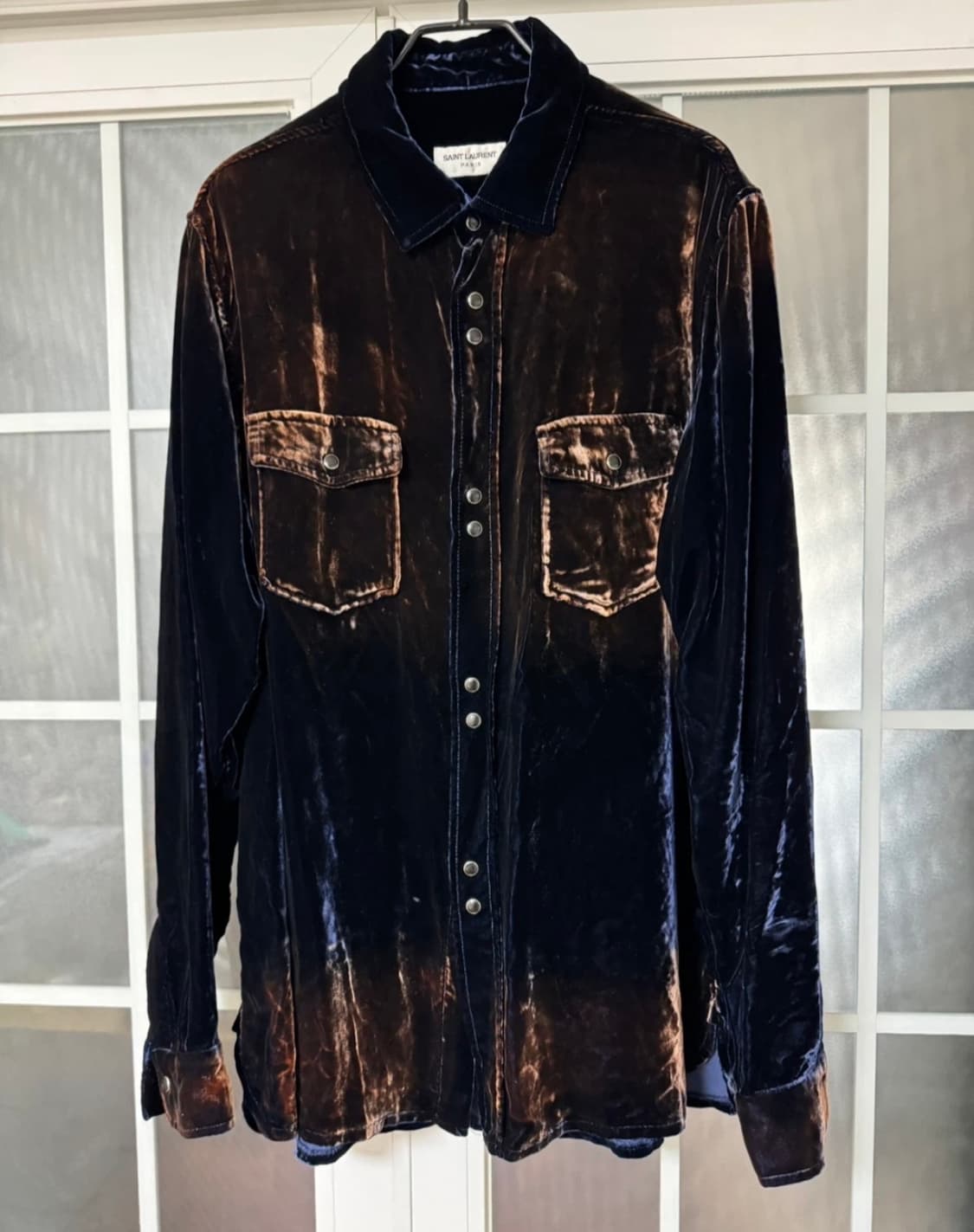 2019 생로랑 블리치드 벨벳 쳐츠 L 상품이미지1