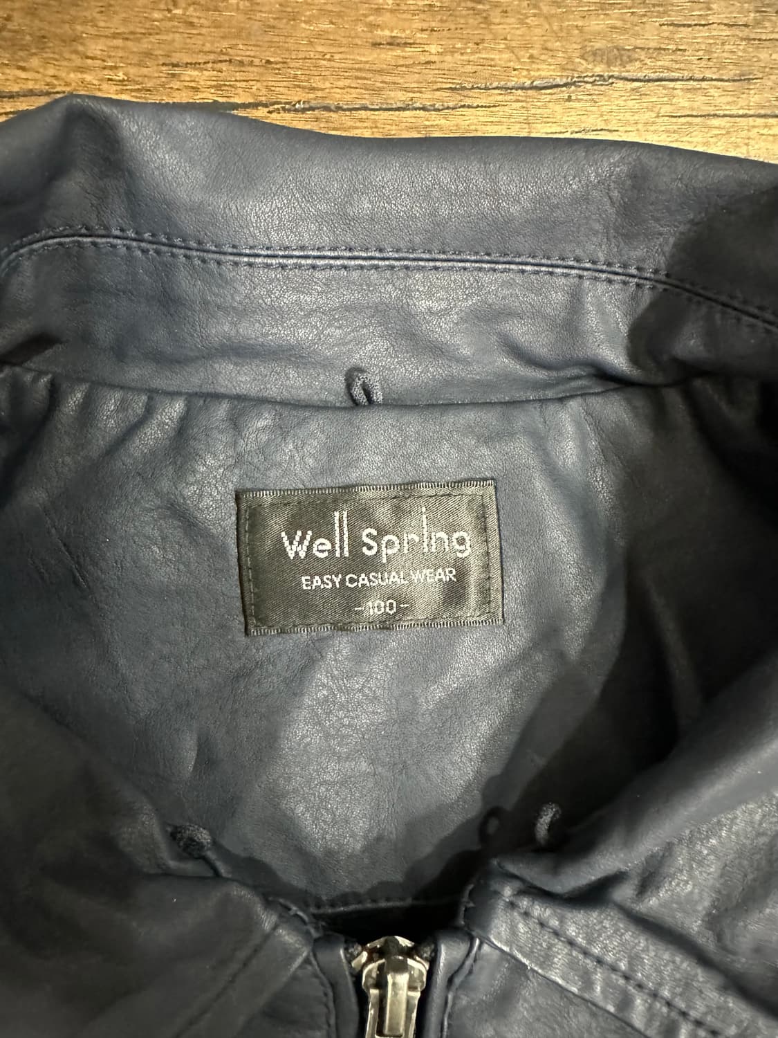 웰스프링 남성 가죽 자켓 100 새제품급 빈티지 올드스쿨느낌 상품이미지6