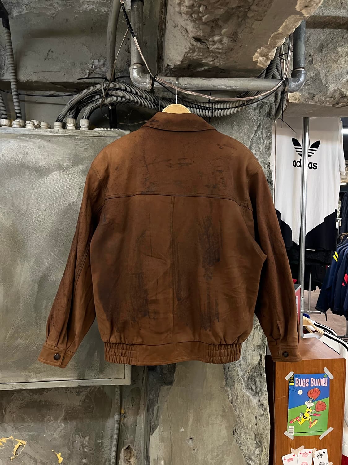 빈티지 양가죽 스웨이드 자켓 브라운 100 #csz2638 상품이미지2