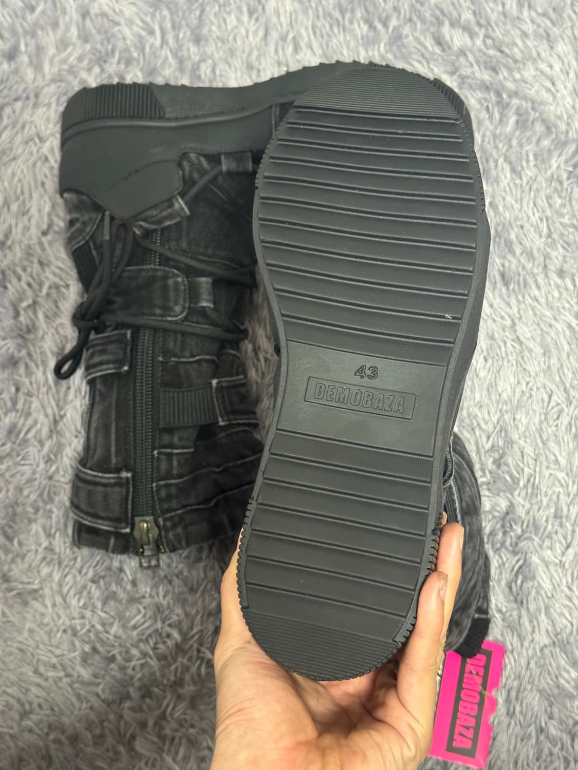 데모바자(DEMOBAZA) 하이탑 블랙 상품이미지8