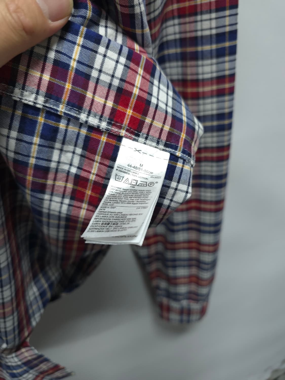 갭 정통 체크 버튼다운 셔츠 (100) 상품이미지8