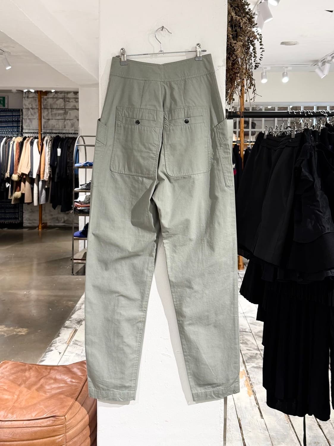 이자벨마랑 에뚜왈 카키 질예 코튼 팬츠 상품이미지4