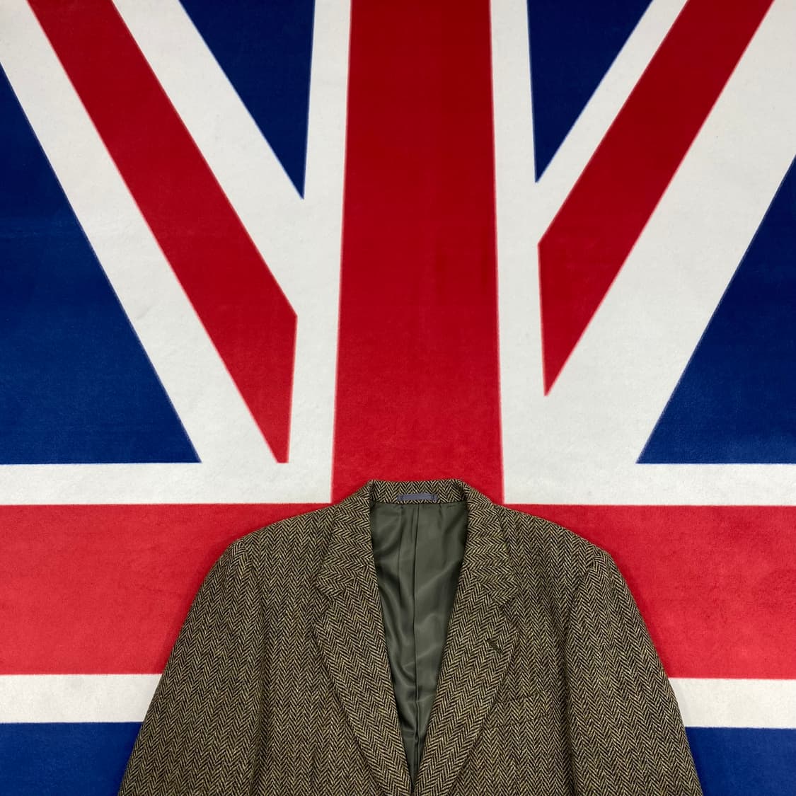 빈티지 헤리스트위드 헤링본 블레이저 실측 95-100 상품이미지2