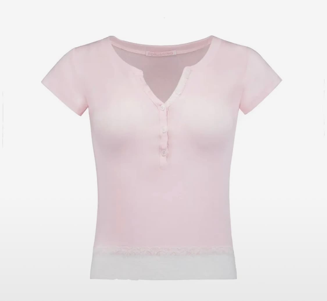 포어링 Baby powder lace tee 상품이미지2