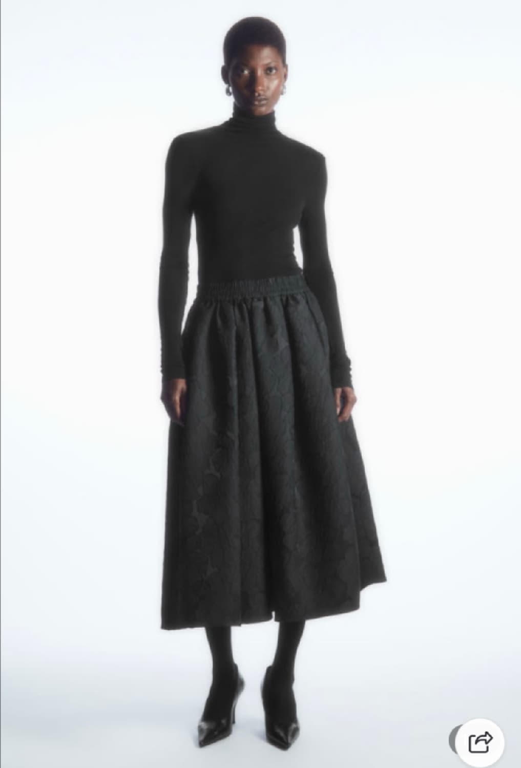 코스 자카드 플로럴 스커트 32 상품이미지1