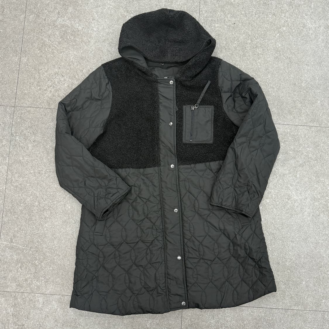 ALLEGRO 퀄팅 롱 자켓 상품이미지5