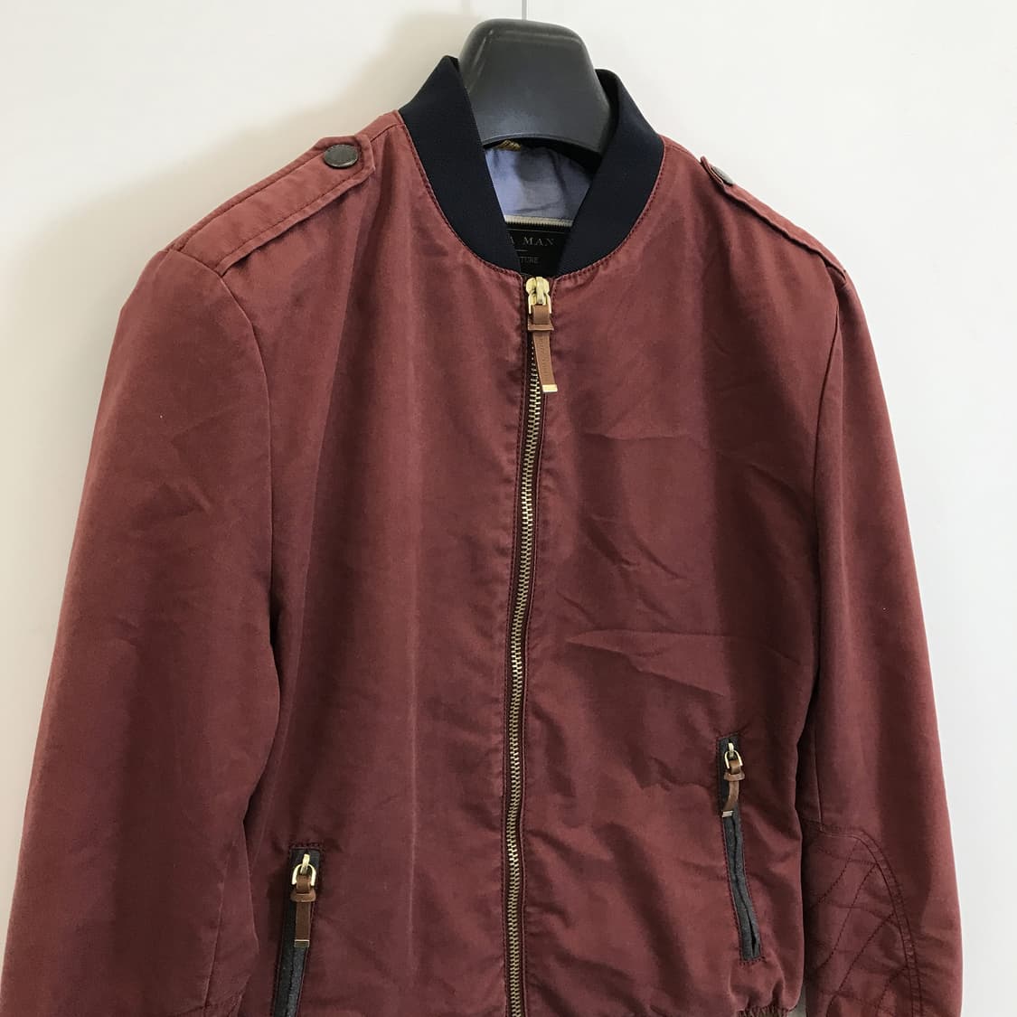 자라 가먼트다잉 블루종자켓 [L] 상품이미지2