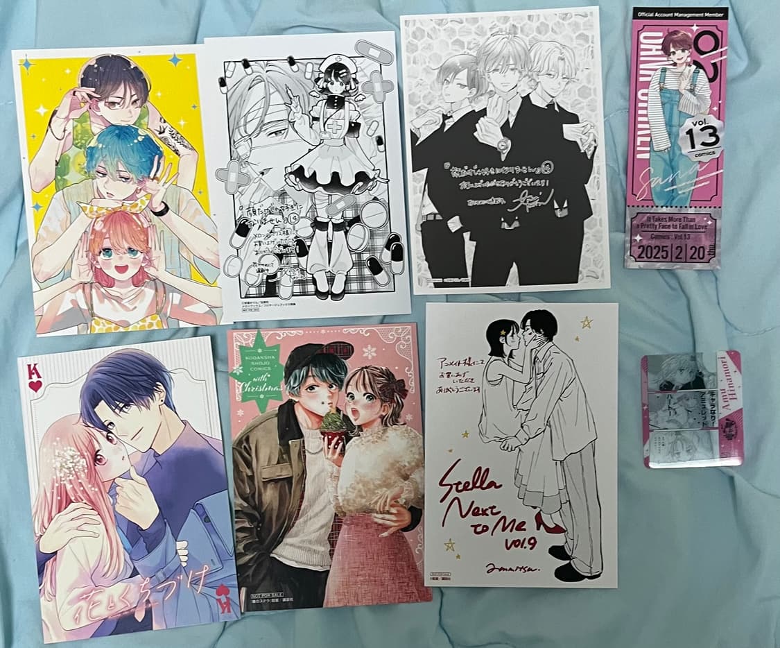 애니엽서6장,책갈피1장,캐릭캐릭체인지 포카1장 세트 상품이미지2