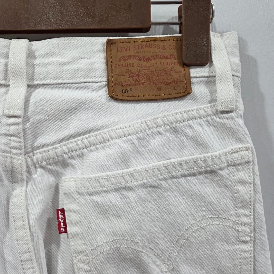 리바이스 화이트진 501 25/26 상품이미지4